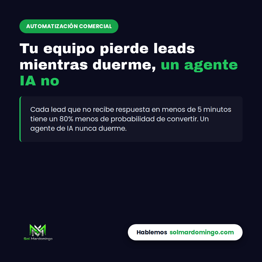Agente de IA respondiendo leads automáticamente para negocios de servicios