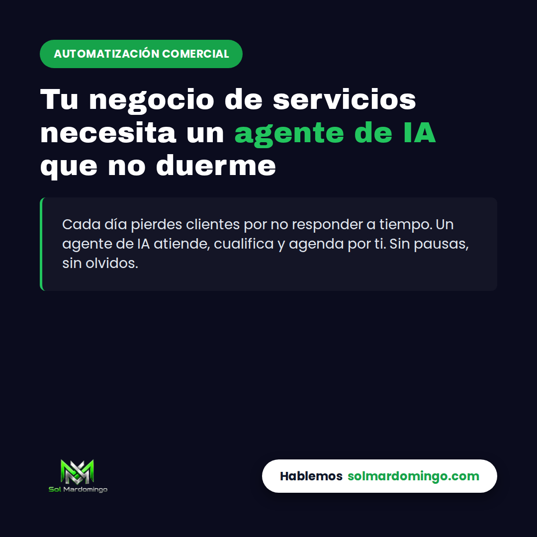 Agente de IA atendiendo consultas de clientes para negocios de servicios