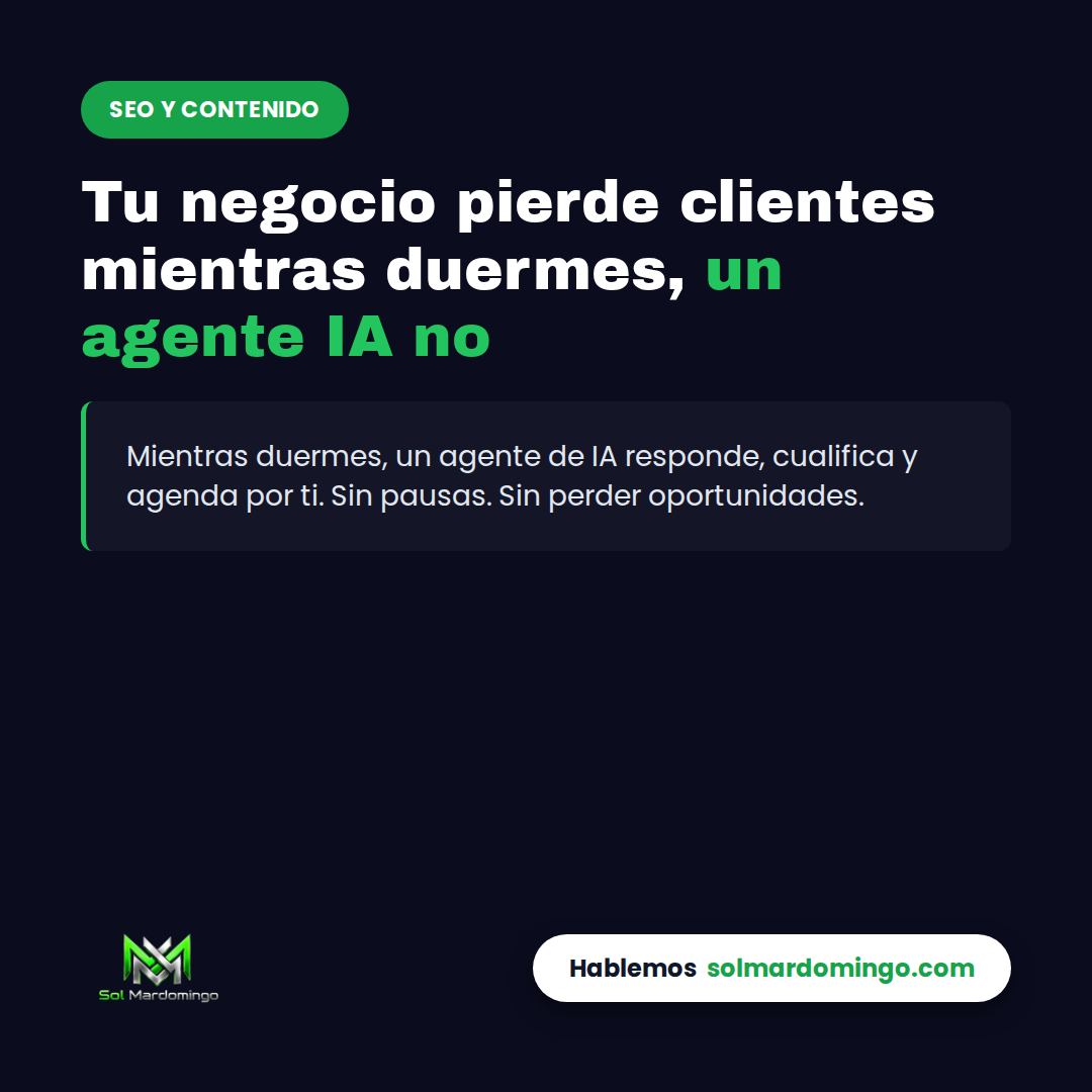 Agente de IA respondiendo mensajes de clientes mientras el negocio está cerrado