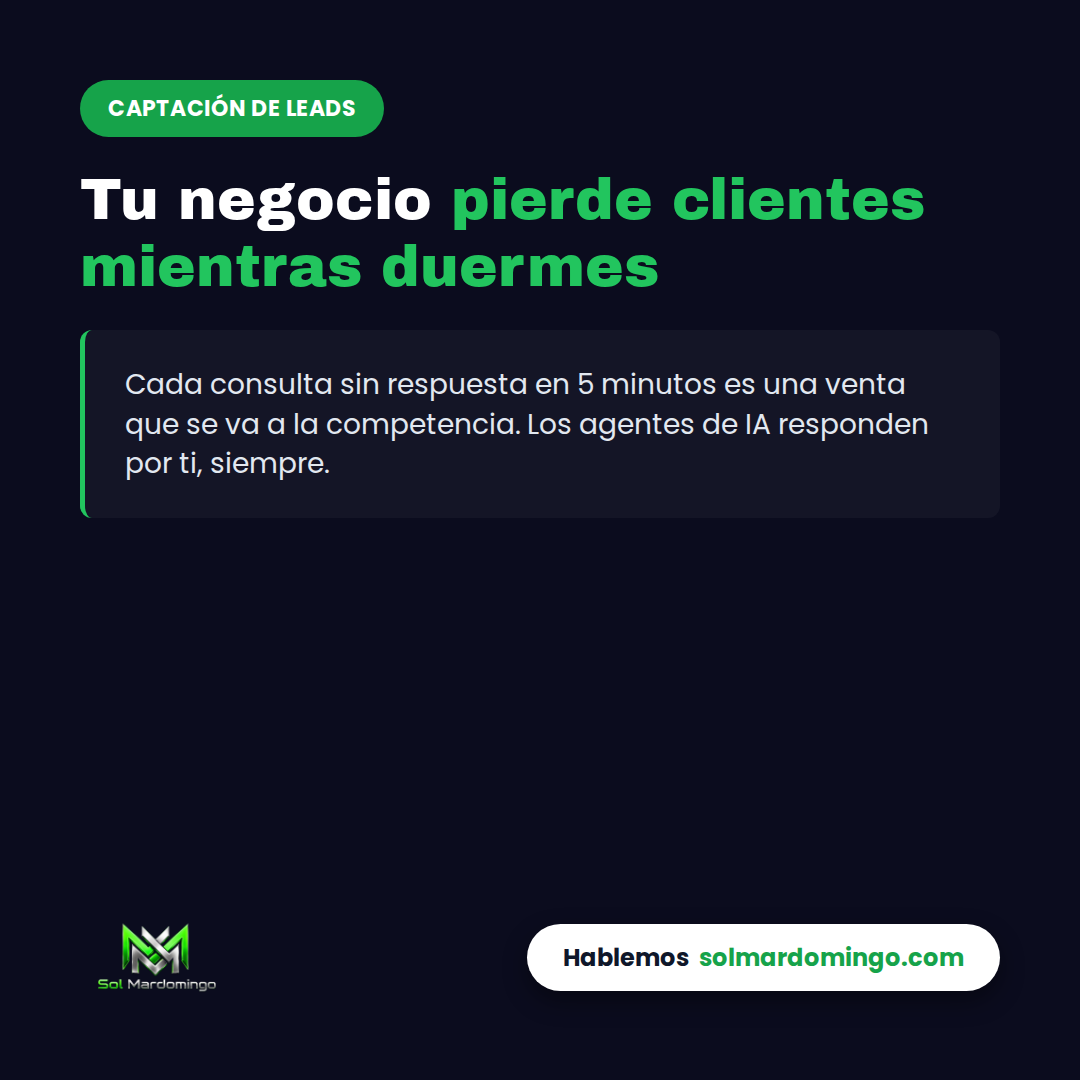 Agente de IA respondiendo consultas de clientes para negocio de servicios