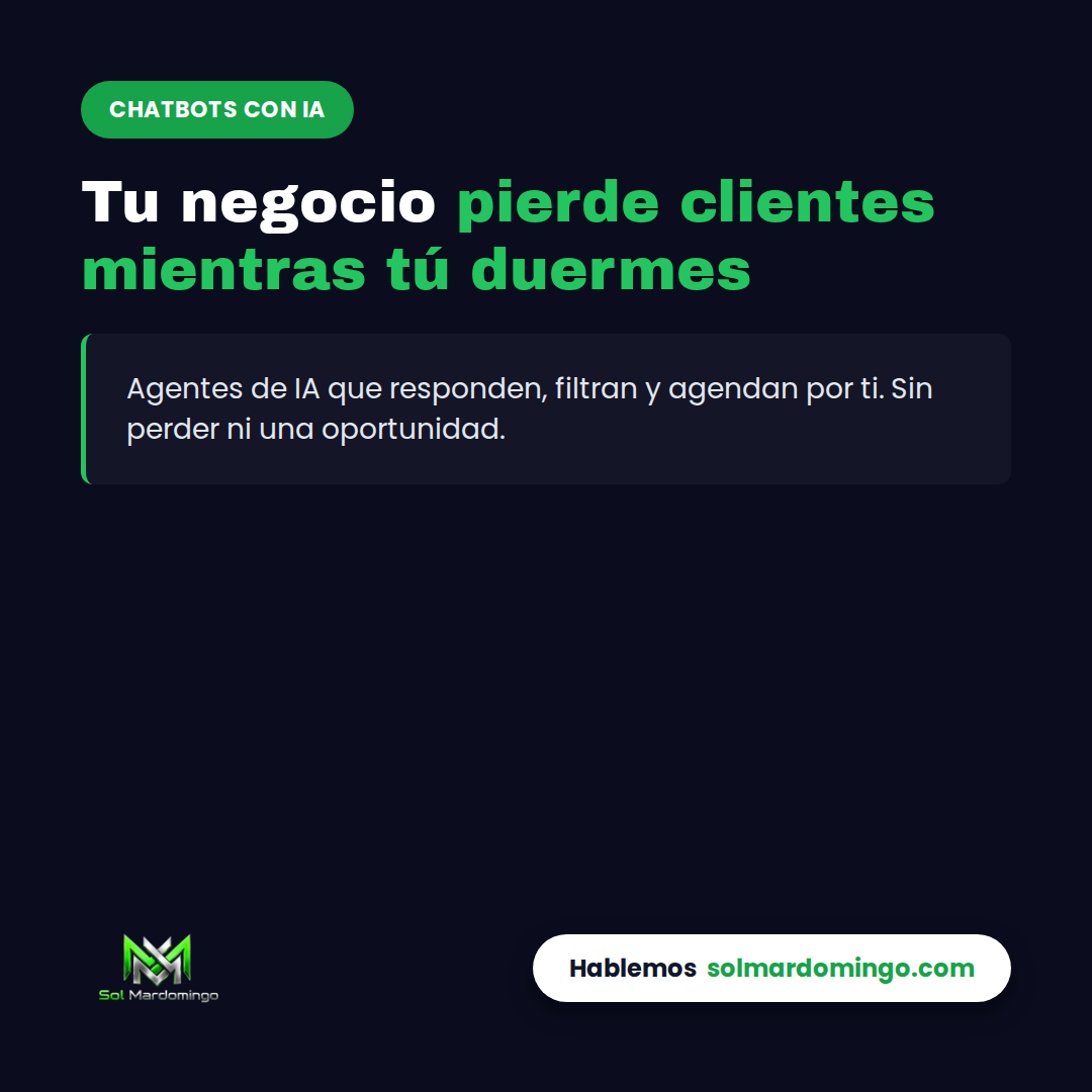 Agente de IA respondiendo consultas de clientes para un negocio de servicios