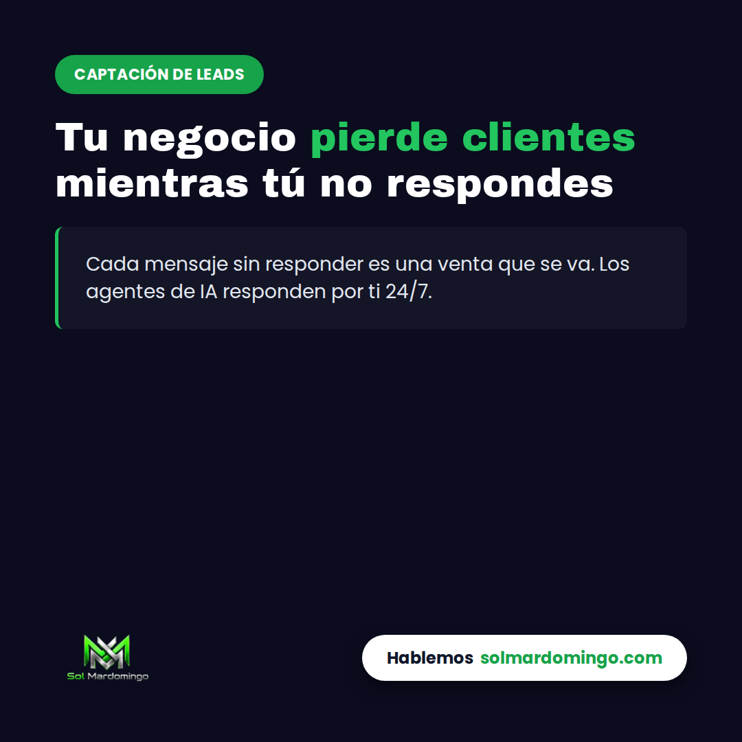 Agente de IA respondiendo mensajes de clientes para negocio de servicios