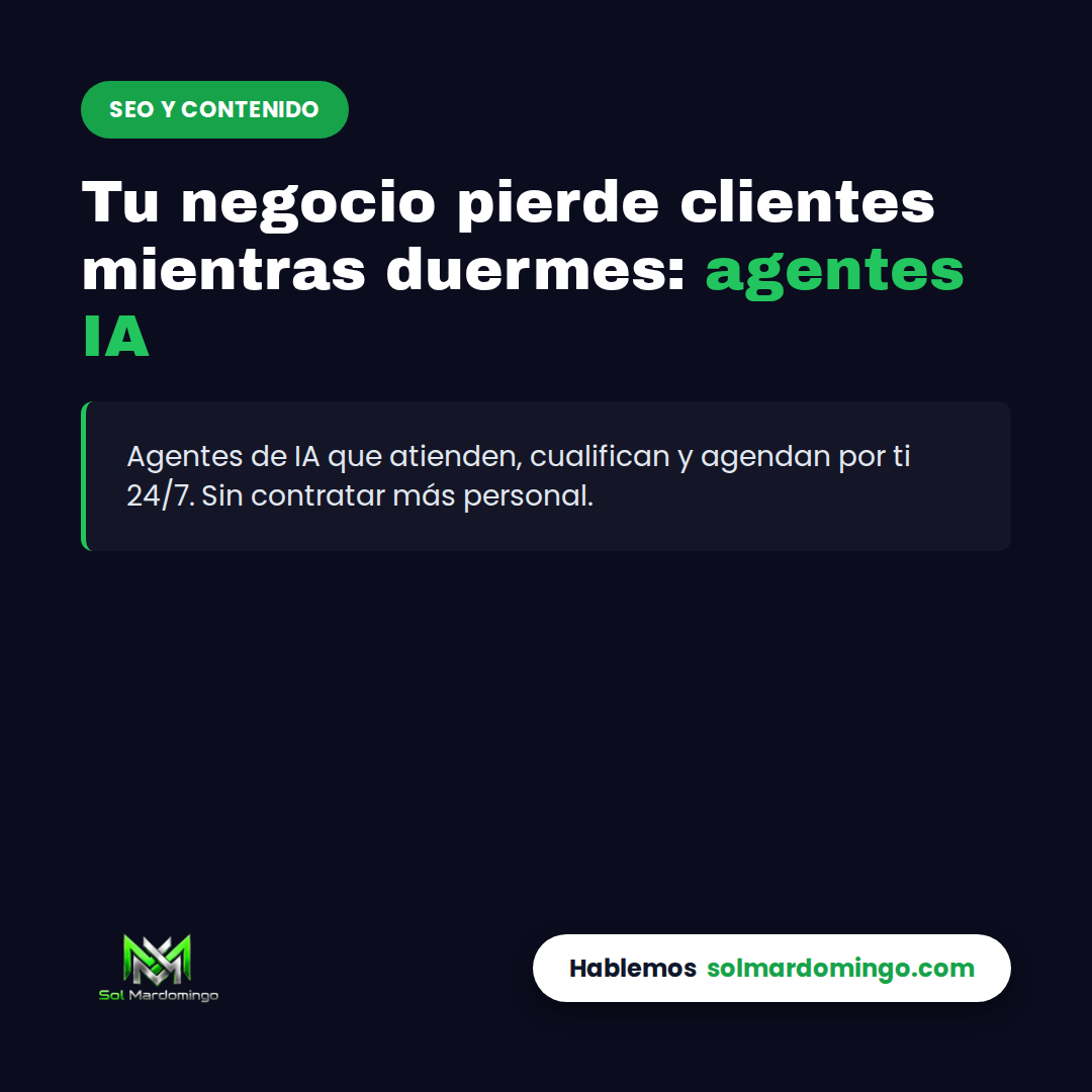 Agente de IA chateando y agendando citas para negocio de servicios