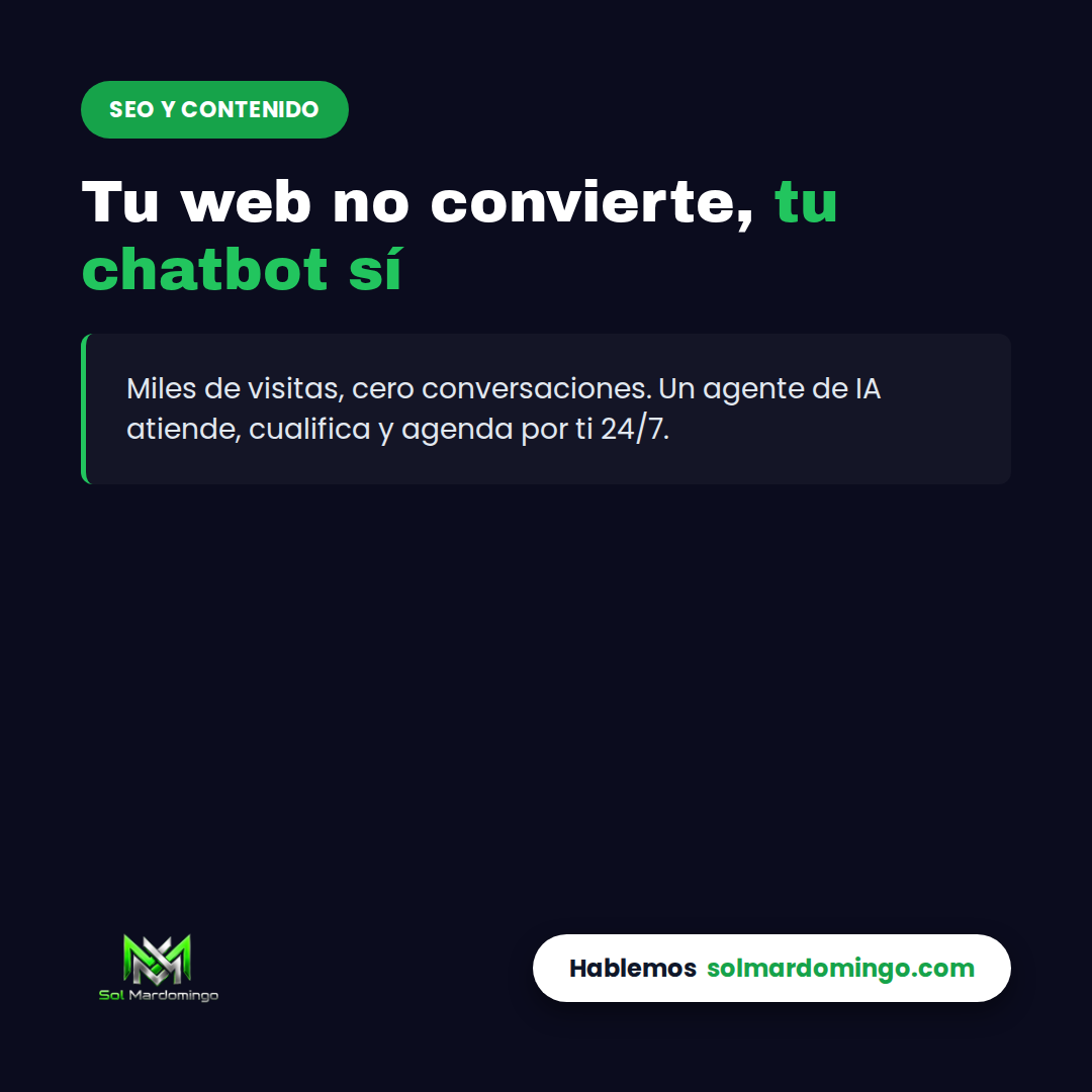 Agente de IA respondiendo visitas web y agendando clientes para negocios de servicios