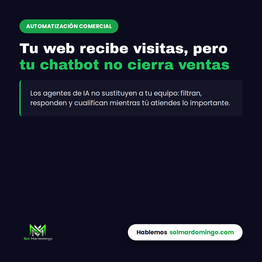 Agente de IA respondiendo consultas en la web de un negocio de servicios